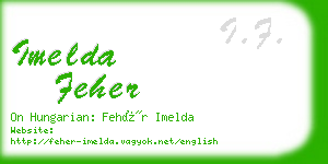 imelda feher business card